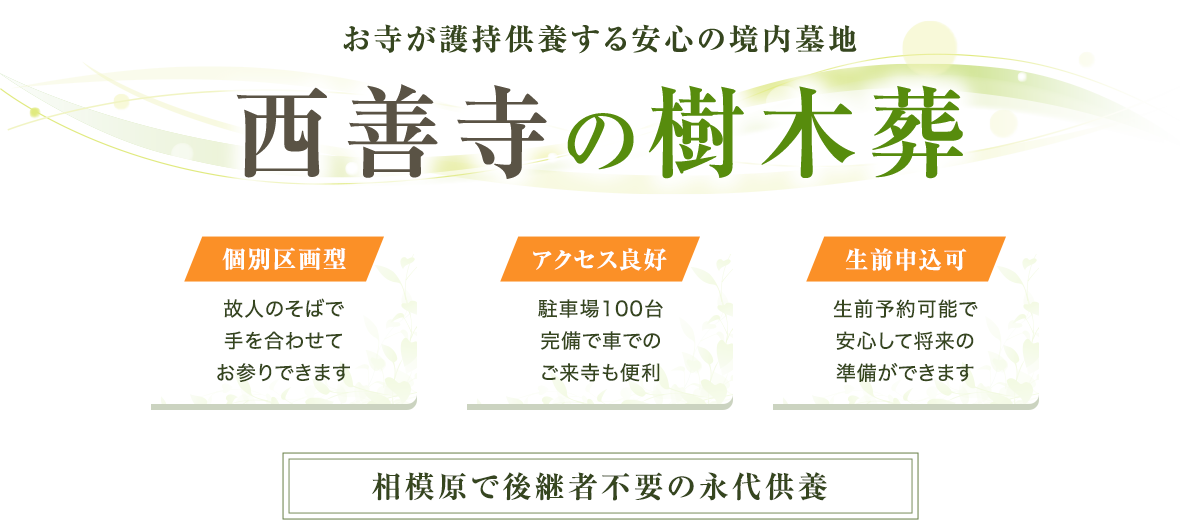 西善寺の樹木葬