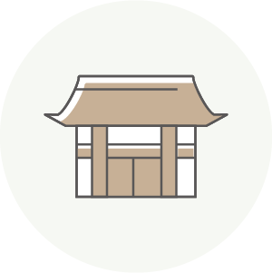 お寺の外観アイコン