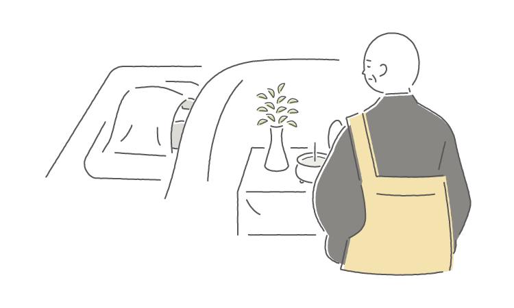 いつでも故人様と対面可能な安置場所を完備